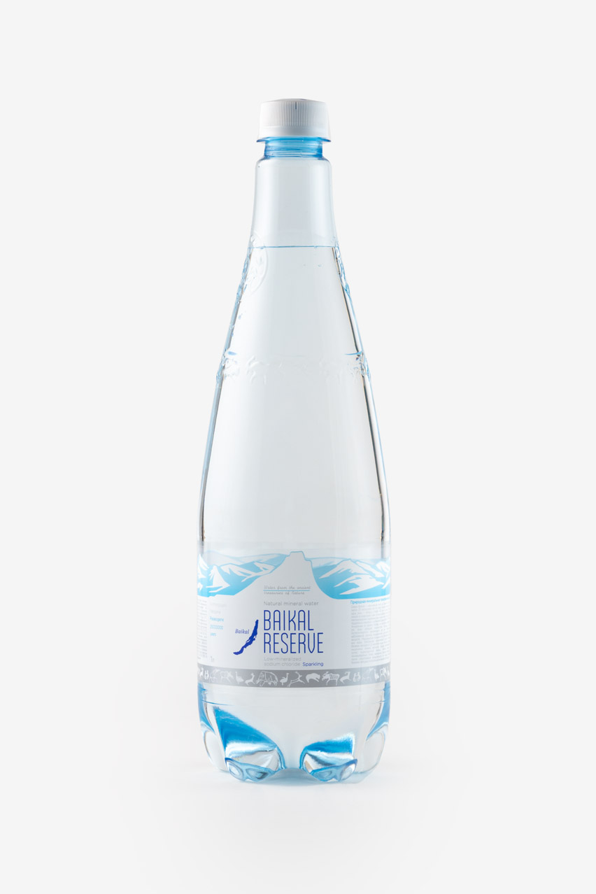 Вода Байкал Резерв, газированная, в пластиковой бутылке, 1л