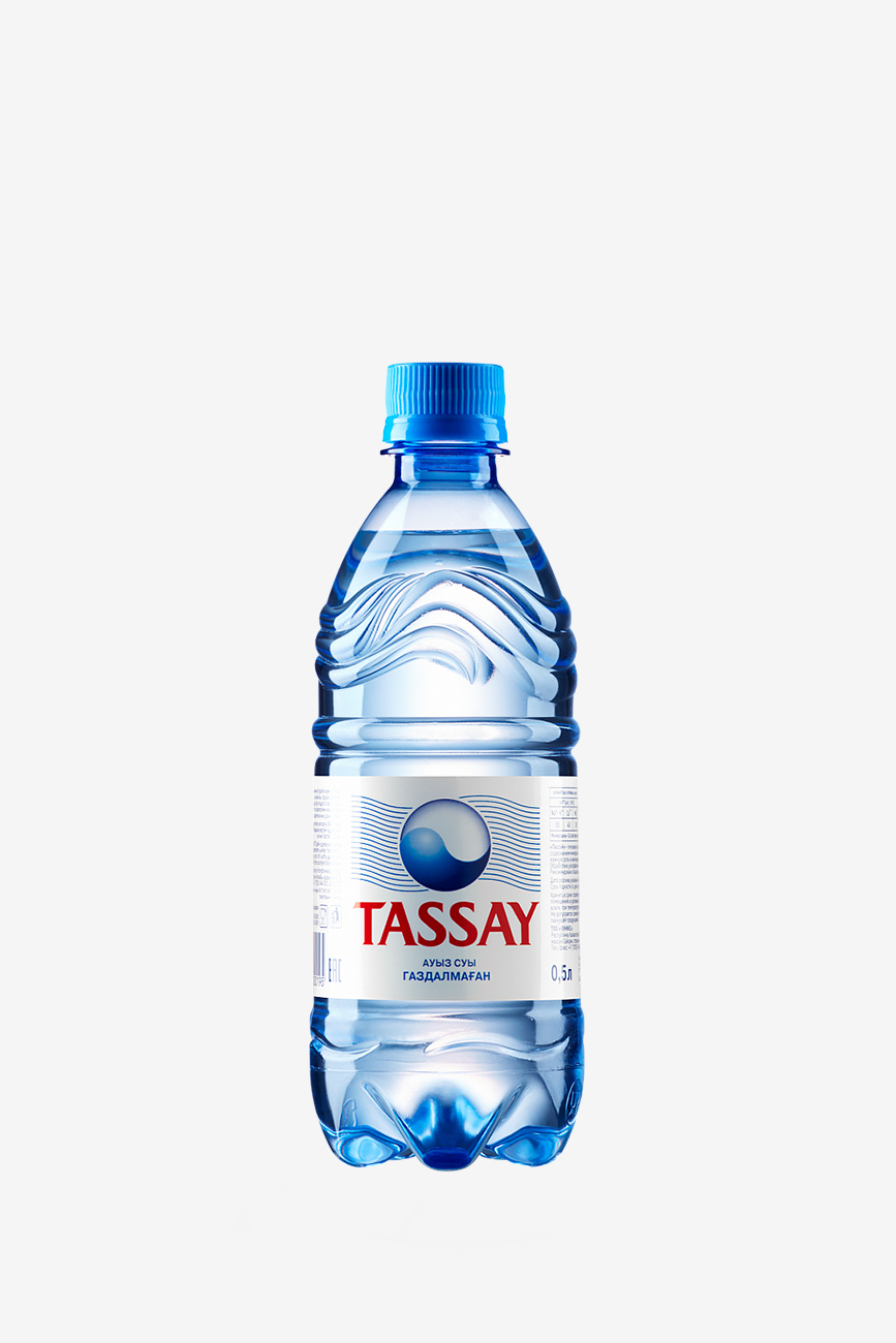 Вода Тассай, негазированная, в пластиковой бутылке, 0.5л