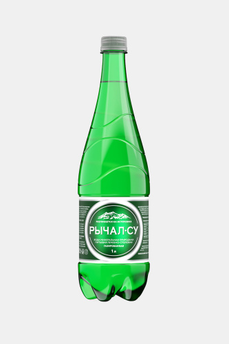 Вода Рычал-Су, газированная, в пластиковой бутылке,1л